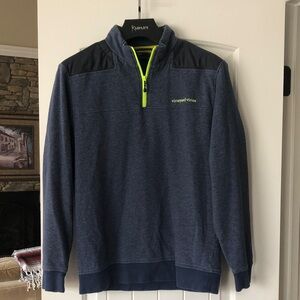 Vineyard Vines Men's Shep Shirt 1/4 Zip Jacket Neon/ Blue Size M